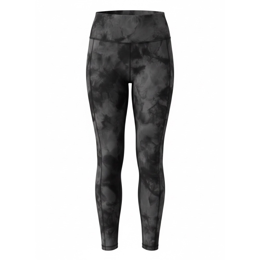 Lululemon Wunder Train High-Rise Crop 23" Diamond Dye Pitch Graphite Grey, Sz 12